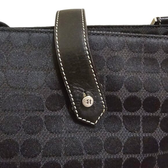 Kate Spade Vintage Black Dot Noel Sam Tote Shoulder Purse - Picture 4 of 9